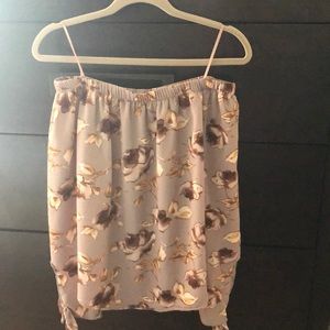 Off the shoulder floral blouse
